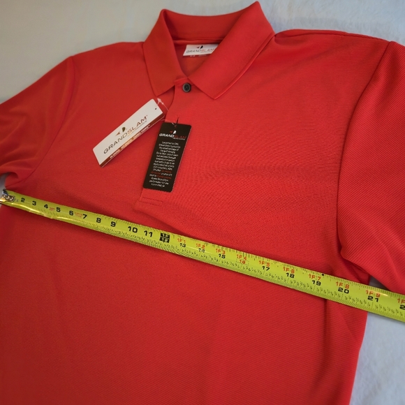 Grand Slam Performance Golf Polo Red Alert M - Picture 4 of 7